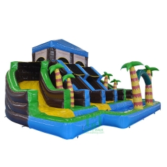 Jungle Inflatable Water Slide