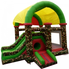 Camouflage Inflatable Bouncer Slide