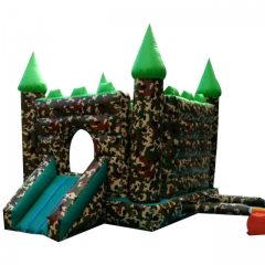 Camouflage Military Themed Inflatable Bouncer