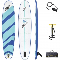 8FT INFLATABLE SURFBOARD WITH LEASH, PUMP & FINS