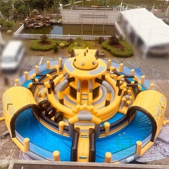 UFO Inflatable Water Amusement Park With Pool