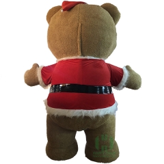 Inflatable christmas teddy bear
