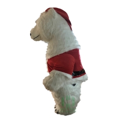 Polar Bear Inflatable christmas mascot costume