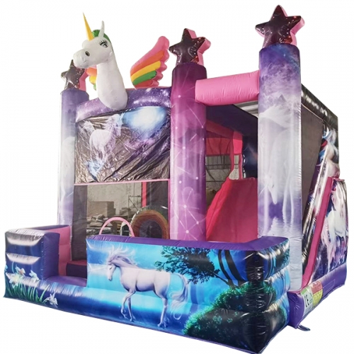 Unicorn Inflatable Castle