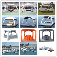 Hi Inflatable Floating Dock Inflatable Swim Platform Water Lounge/floating boat dock for sale