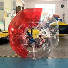HI CE popular inflatable red bubble ball body zorb ball cheap price giant soccer ball for human