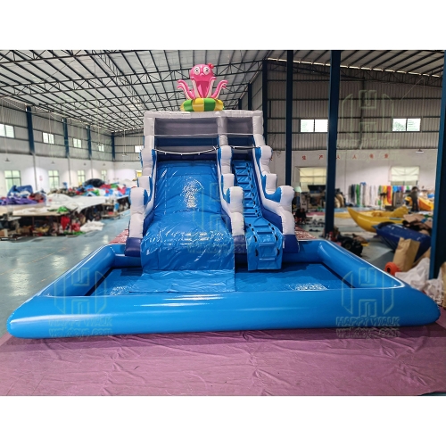 Commercial Octopus Water Slide Inflatable Water Pool Inflatable Giant-Inflatable-Water-Slide-for-Adult & Kids in HOT SALE