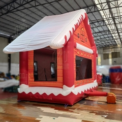 2023 hot sale Christmas Santa Claus bounce house commercial inflatable bouncer slide for sale