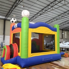 Happy Walk Bouncy castle High Quality Commercial gorilla forest theme Inflatable Bouncer Slide Inflatable trampoline for sale