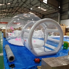 4M PVC inflatable bubble tent outdoor event inflatable transparent bubble dome house with blowers