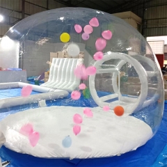 4M PVC inflatable bubble tent outdoor event inflatable transparent bubble dome house with blowers