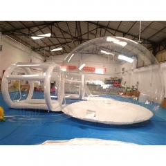 4M PVC inflatable bubble tent outdoor event inflatable transparent bubble dome house with blowers