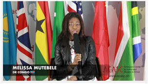 ACASC Study in China - Melissa Mutebele from DR. Congo