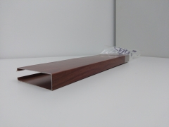 New coming wooden grain roll coating aluminium baffle ceiling