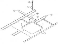 Decorative Film Coating Aluminium False Ceiling(Clip in type)