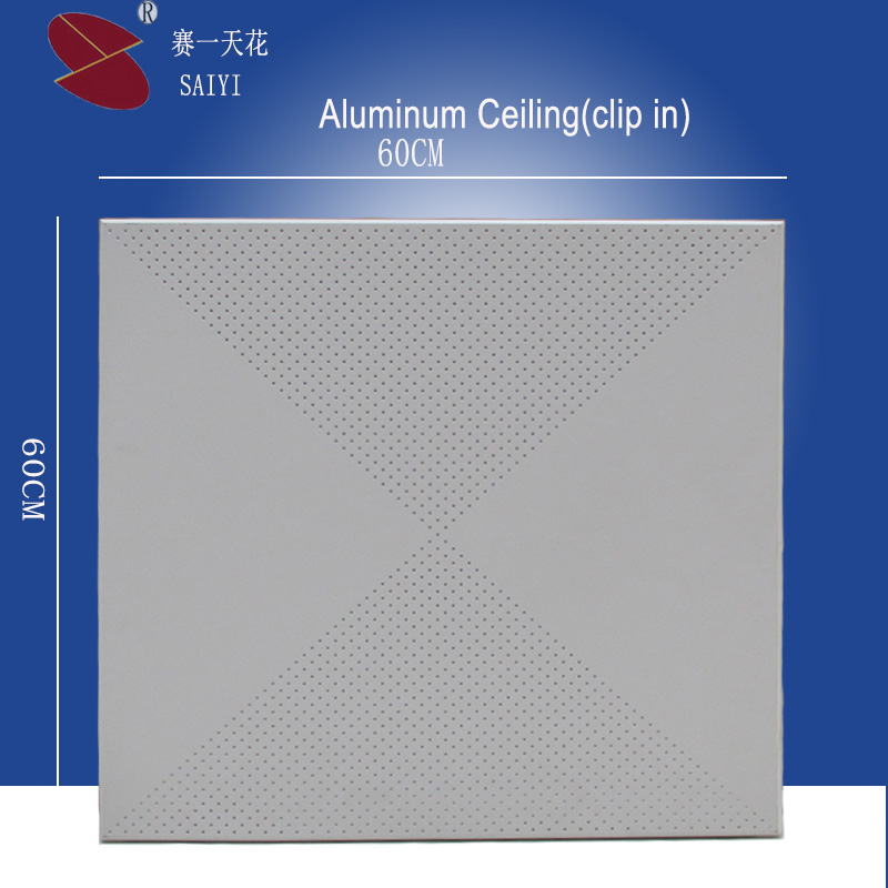 Saiyi 10models aluminum ceiling(clip in) for Moisture Resistant ceiling