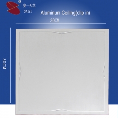 Modern Film coating aluminum ceiling tile-clip in type