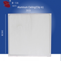 Modern Film coating aluminum ceiling tile-clip in type