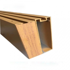 Wooden grain aluminum baffle ceiling