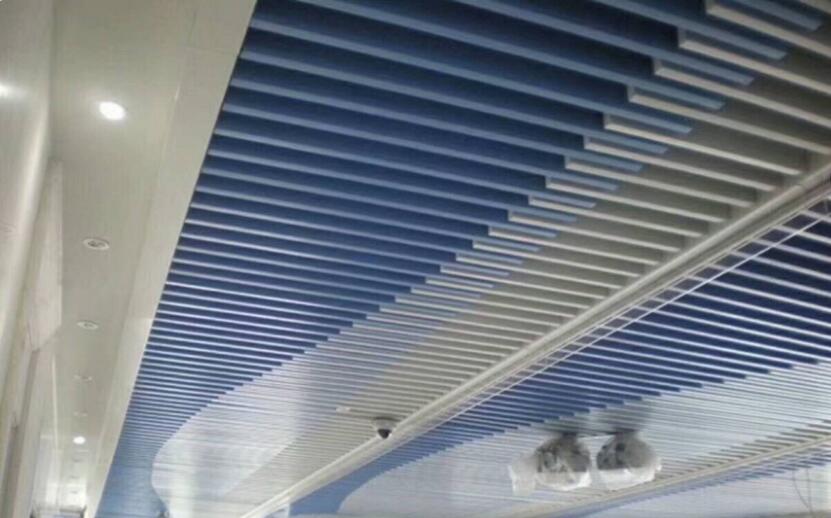 Wooden Aluminum baffle ceiling