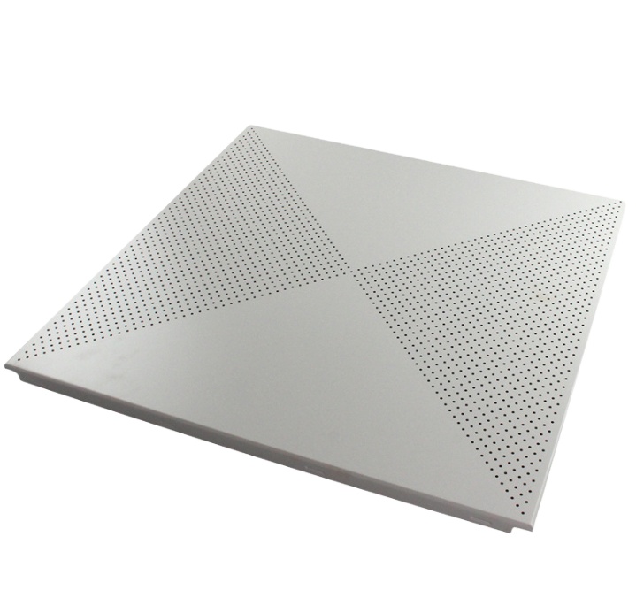Powder Coating Aluminum Clip-in Plain Ceiling tiles 300*300*0.6mm