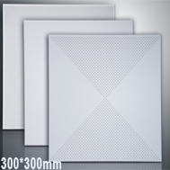 Powder Coating Aluminum Clip-in Plain Ceiling tiles 300*300*0.6mm