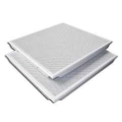 Powder Coating Aluminum Clip-in Plain Ceiling tiles 300*300*0.6mm