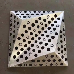 3D shape aluminum decorative panel solid cladding