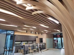 Curved Baffle Aluminum Ceiling