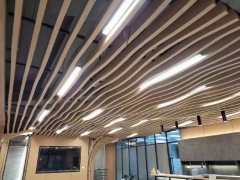 Curved Baffle Aluminum Ceiling