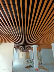 Aluminum Baffle Ceiling-Wooden grain