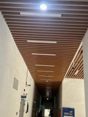 Aluminium baffle ceiling-wooden grain