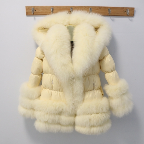 puffer coats with real fur trim