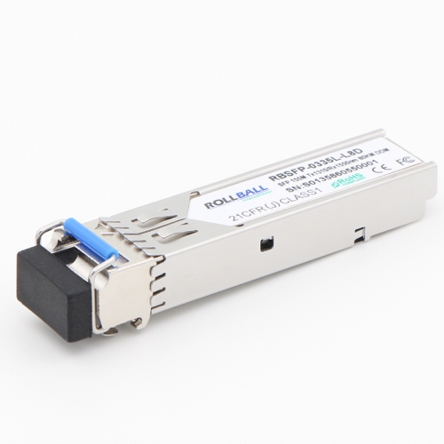 100BASE-BX BiDi SFP 1310nm-TX/1550nm-RX 80km DOM LC SMF Module Transceiver