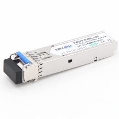 100BASE-BX BiDi SFP 1310nm-TX/1550nm-RX 20km DOM LC SMF Module Transceiver