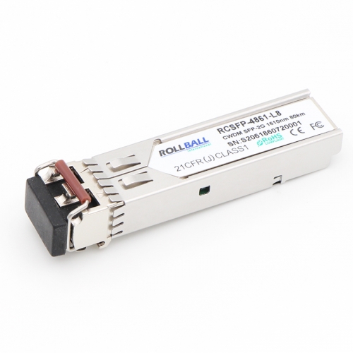 2G CWDM SFP 2.5Gb/s 1270nm-1610nm 80km DOM LC SMF Module Transceiver