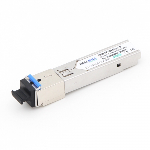 1000BASE-BX BIDI SFP 1490nm-TX/1550nm-RX 80km DOM SC SMF Module Gigabit 1.25Gbs Transceiver