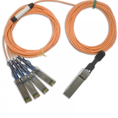 2m(7ft) 40G QSFP+ to 4x10G SFP+ Active Optical Cable