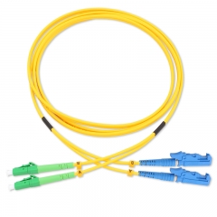 LC/APC-E2000/UPC Duplex OS2 9/125 SMF Fiber Patch Cable