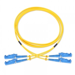 E2000/UPC-E2000/UPC Duplex OS2 9/125 SMF Fiber Patch Cable