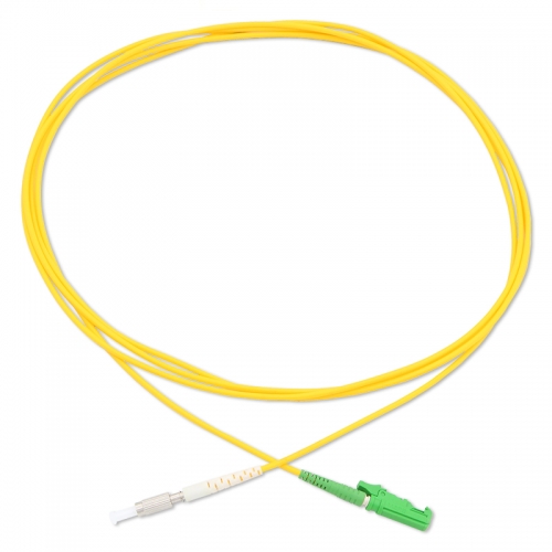 DIN-E2000/APC Simplex OS2 9/125 SMF Fiber Patch Cable