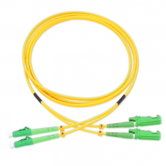 LC/APC-E2000/APC Duplex OS2 9/125 SMF Fiber Patch Cable