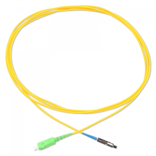 SC/APC-MU/UPC Simplex OS2 9/125 SMF Fiber Patch Cable