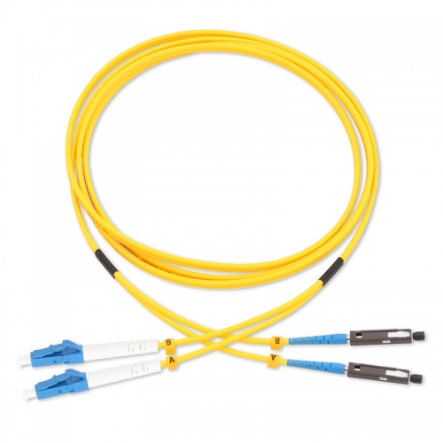 LC/UPC-MU Duplex OS2 9/125 SMF Fiber Patch Cable