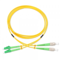 LC/APC-FC/APC Duplex OS2 9/125 SMF Fiber Patch Cable