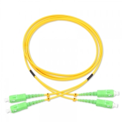 SC/APC-SC/APC Duplex OS2 9/125 SMF Fiber Patch Cable