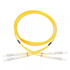 DIN-DIN Duplex OS2 9/125 SMF Fiber Patch Cable