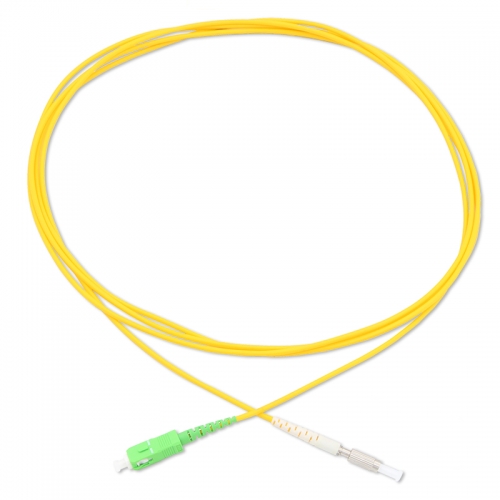 SC/APC-DIN/UPC Simplex OS2 9/125 SMF Fiber Patch Cable