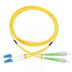 LC/UPC-FC/APC Duplex OS2 9/125 SMF Fiber Patch Cable