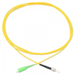 SC/APC-ST/UPC Simplex OS2 9/125 SMF Fiber Patch Cable